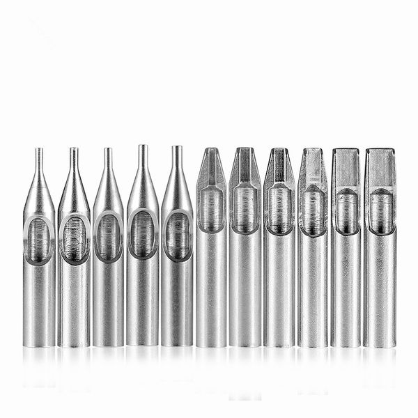 

11pcs stainless steel tattoo nozzle tips set round diamond magnum dt rt ft tattoo tips mixed for tattoo supply