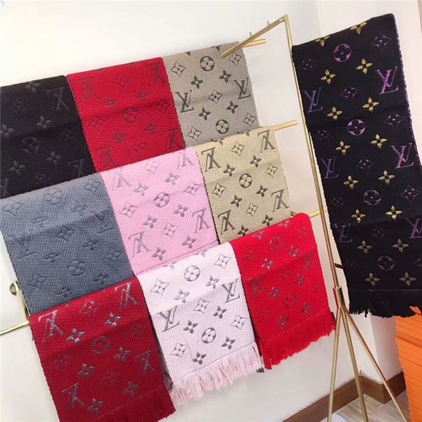 

Classic men women scarves high-grade cashmere scarf soft cord cashmere yarn-dyed pattern scarf