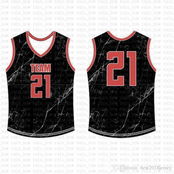 

2019 new custom basketball jersey mens embroidery logos 100% stitched salea1, Black;red