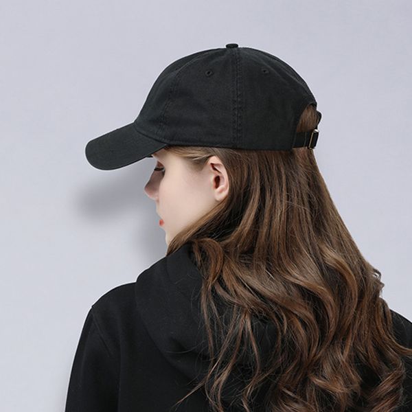 

spring washed cotton lovers baseball cap women casual cap men snapback adjustable breathable solid hats, Blue;gray