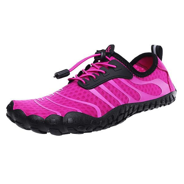 

outdoor water shoes for casual hiking sports slip-resistant sole slip-on lock-lace closure system 5 colors available size 35~46