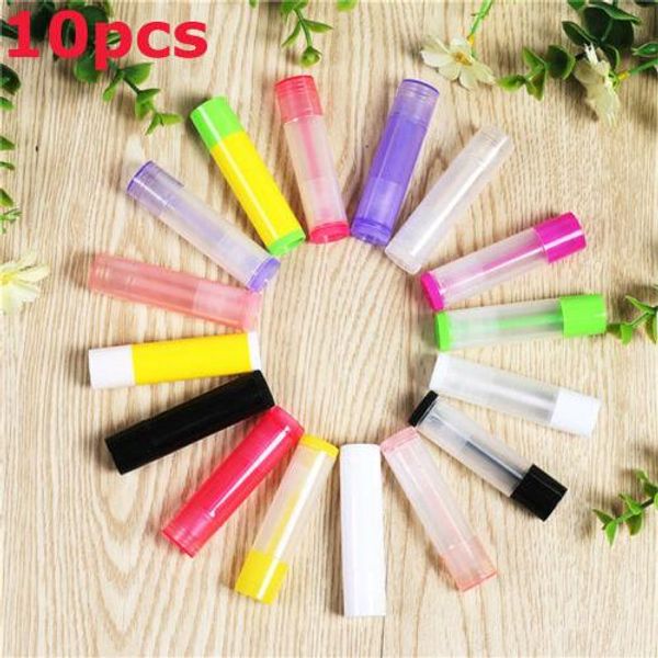 

50pcs/lot 5ml lipstick tube lip balm containers empty cosmetic containers lotion container glue stick clear travel bottle