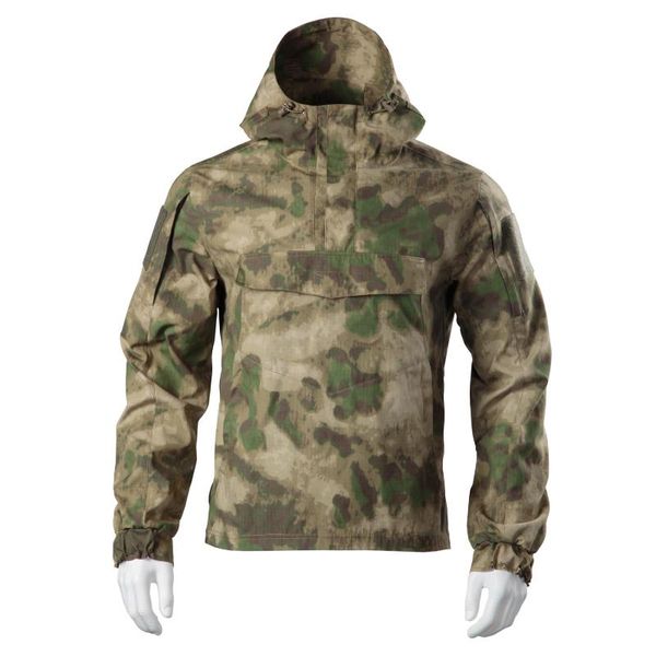 

men camouflage hunting overcoat outdoors sports hiking climbing tactical training mountain uniform fans combat jacket, Blue;black