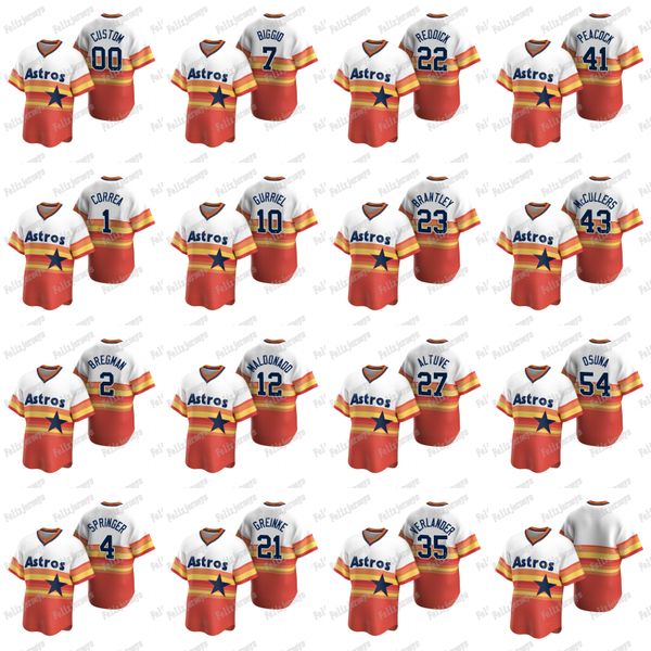 

2020 new 27 jose altuve 34 nolan ryan george springer alex bregman carlos correa 23 michael brantley josh reddick justin verlanderjersey, Blue;black