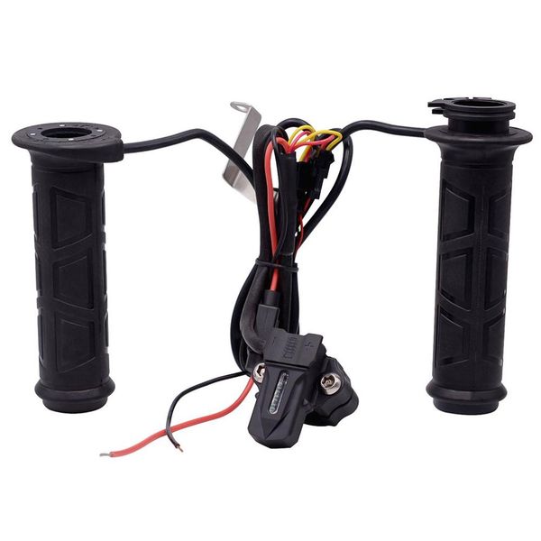 

winter warm electric hand handle adjustable temperature five-speed switch set motorcycle modified mouth sealing dual-use black