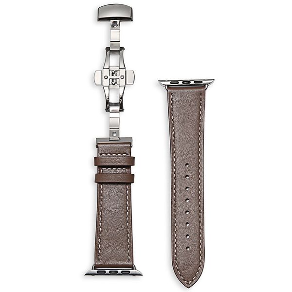 

дизайнер компании apple смотреть группы 38 40 42 44мм смарт ремни iwatch series 5 4 3 2 1 sup pu leather смотреть band, Black;brown