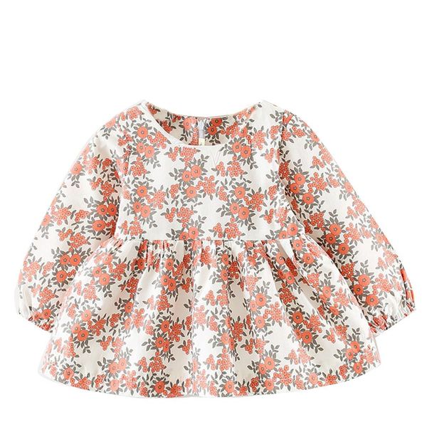 

девочки платье дети девочки цветочный одежда с длинным рукавом партия принцессы платья дети девушка платье, Red;yellow