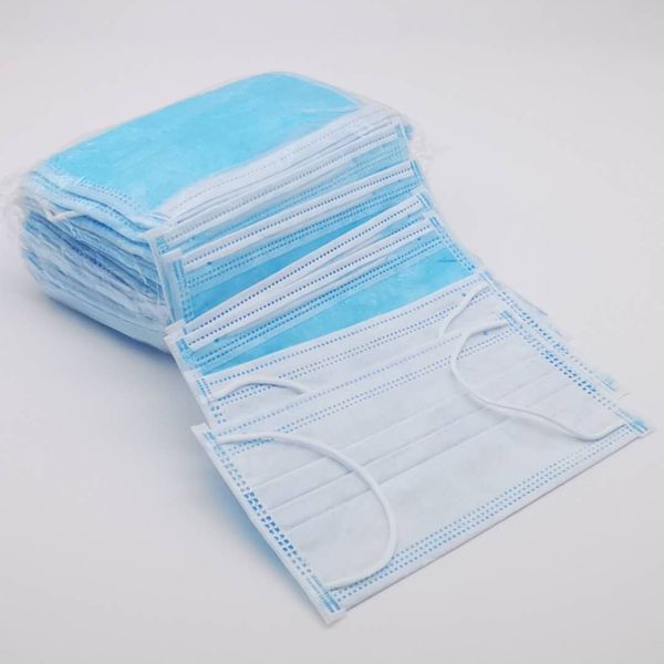 

in stock disposable face masks disposable 3 layers dustproof mask facial protective cover masks set anti-dust mask 7337044 7390934