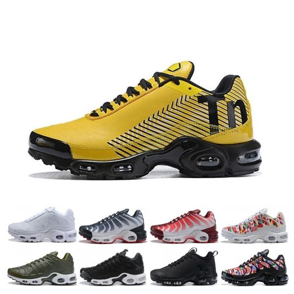 

Classic Triple Black Gold Plus TN SE Men Women Running shoes Breathable Mesh Chaussures Homme mens Trainer Designer Sports Sneakers