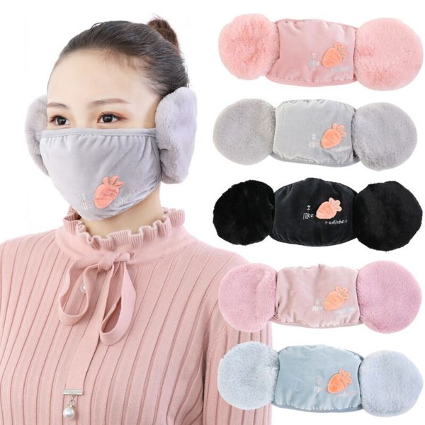 

Ear Protective Mouth Mask Windproof Mouth-Muffle Anti-dust Winter Masks Children Anti Haze Flu cotton Face masks