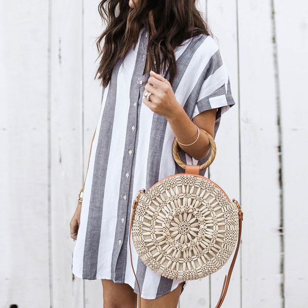 

striped print women' short sleeve dress swimwear women cover up beach woman vestido playa v-neck dress pareo beach #h, Blue;gray