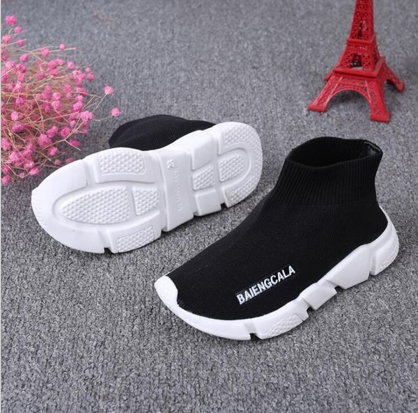 Spring 2020 New Kids\u0027Shoes Korean Edition Children\u0027S Wool Knitted Socks Shoes Boys And Girls Elastic Sports Leisure Shoes Boy Shoe Kids Sand Shoes
