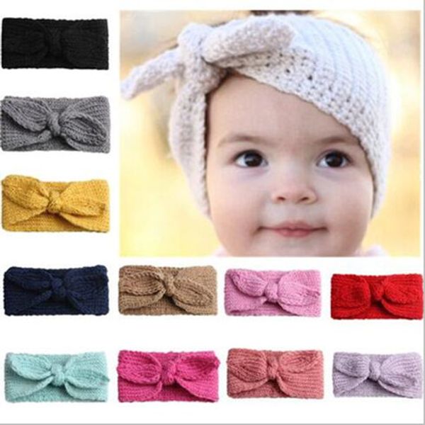 

девушки ободки bow уха кролика knit оголовье зима глава группы european american вязаная защиты слуха пледики теплый уха группа wy30q-2, Silver