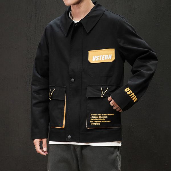 

baseball patchwork printing black zipper jacket oversize m-5xl brand men fashion casual sportwear men harajuku soft jacket, Black;brown