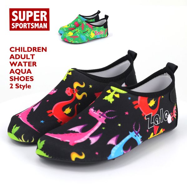 

kids girl boy summer dinosaur sneakers children barefoot beach water swimming surfing shoes woman men fishing diving sport socks