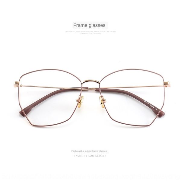 

polygon irregular metal men's finished myopia large myopia glasses frame glasses frame women's, Silver