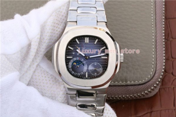 

Luxury wri t watch nautilu 5712 1a 001 40mm tainle teel lumine cent mechanical tran parent all function automatic l men