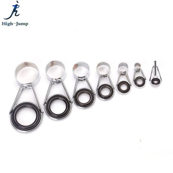 

7pcs fishing rod guides ring set raft fishing rod guides repair accessories guide ring
