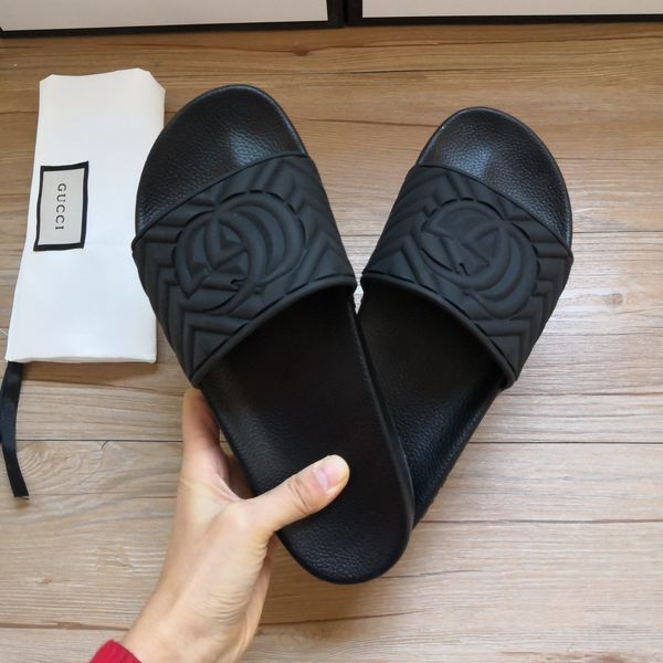 

summer slippers man and woman sandals scuffs 20062302w, Black