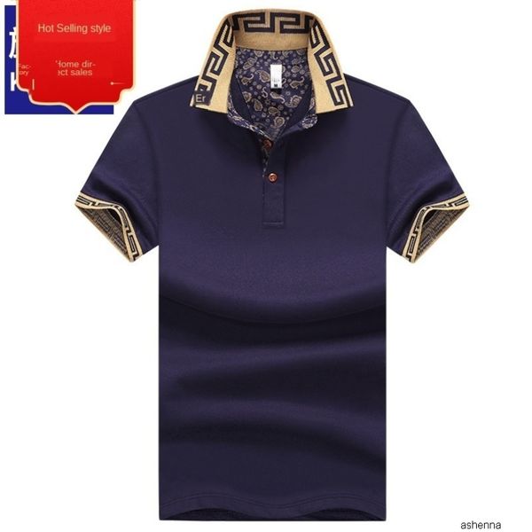 

mens designer shirtpolo shirt male refreshing breathable simple leisure lapel button short tdeqbory7, White;black