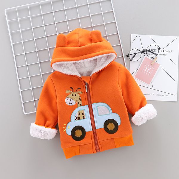 

korean-style children casual fashion-style men and women baby thick plus velvet autumn and winter warm cotton-padded clothes out, Blue;gray