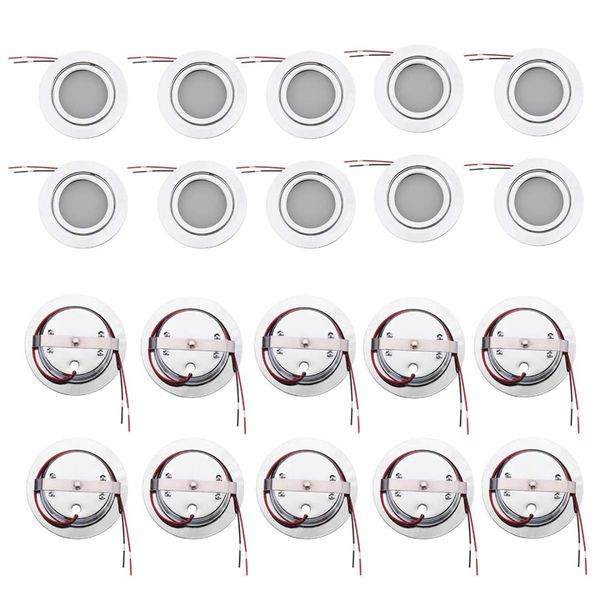 

10pcs ceiling light 12v 70mm led recessed for camper rv cabinet dimmable warm white dome light interior led lamp boat