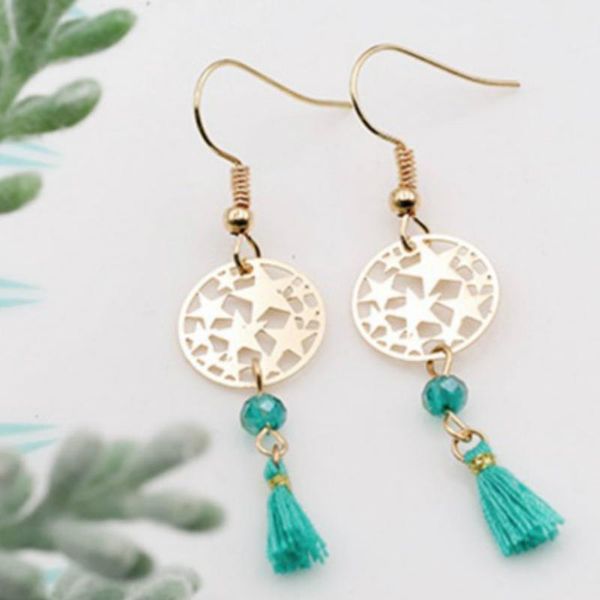

new chinese fashion earrings, fashion, stars, geometry, temperament, Silver