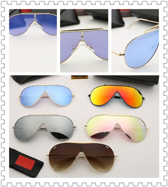 

2019 designer's fashionable sunglasses, women's and men's sunglasses, high-definition lenses (3597, White;black