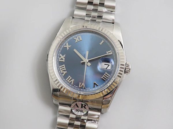 

ar luxury men's watch v3 upgrade automatic cal3135 movement strap with super import 904l, diameter 36mm, men's watches for both me, Slivery;brown