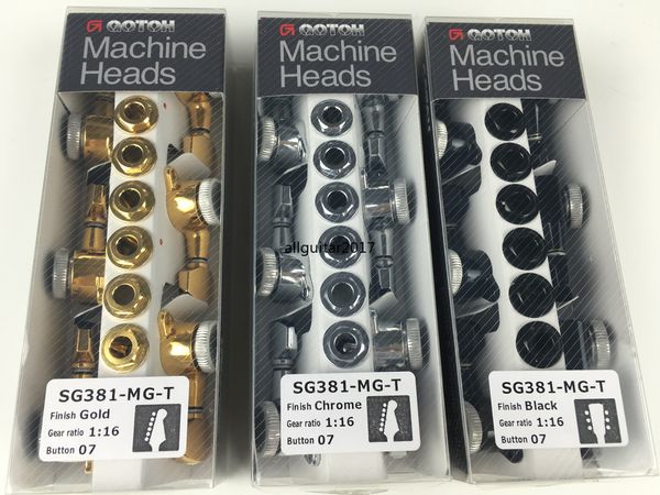 Nuovo stile GOTOH SG381-07-MGT Sintonizzatori per teste di macchina per chitarra elettrica (cromo nero oro argento) piroli parti di chitarra