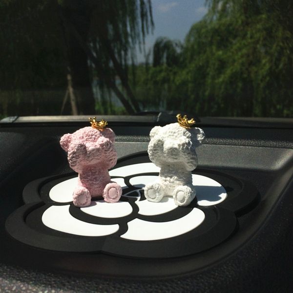 

lovely teddy bear gypsum car decor ornament ing