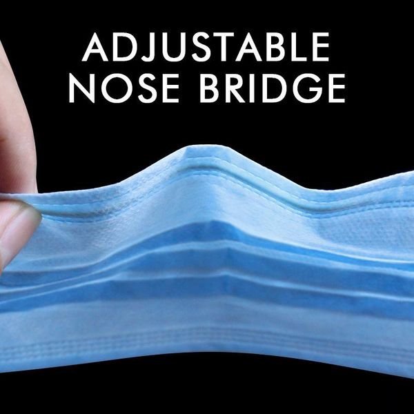 

non-woven dhl disposable face mask 3 layers dust proof protection safety work masks men women anti dust
