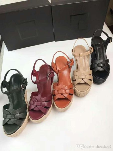 

summer woman sandals shoes women pumps platform wedges heel fashion casual loop bling star thick sole women shoes, Black