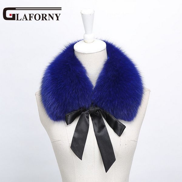 

glaforny 2018 real fur collar ribbon muffler fur scarf winter warm collar for wool coat decoration lovely girl