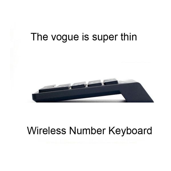 

портативный 2.4g беспроводной клавиатуры мини 18 клавиш с цифрами одной рукой клавиатуры высокое качество abs пластик