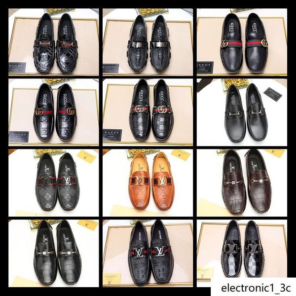 

mens shoes casual fashion business men dress shoes genuine leather men loafers moccasins slip on men s flats male driving shoe