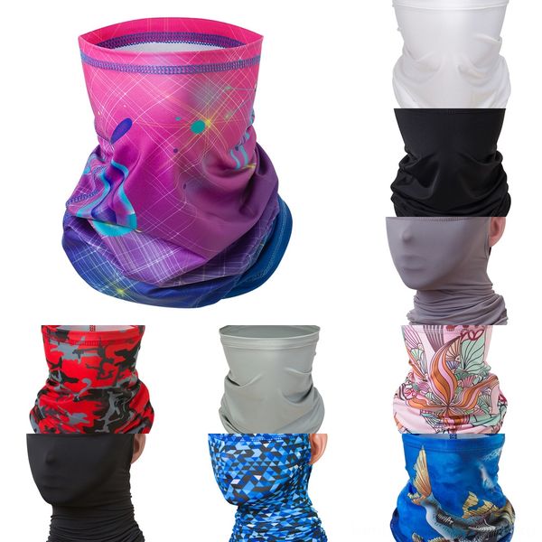 

5hrlg 233 style printed ring bandana scarf multifunctional scarf face mask tube headband seamless men women, Black