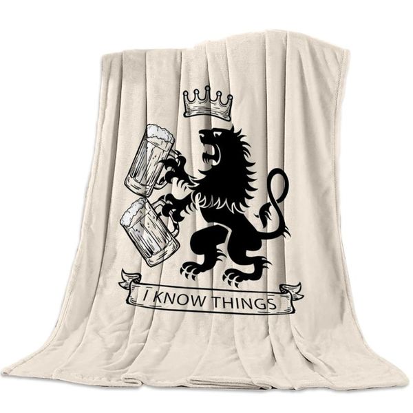 

something lion beer nap blanket super soft cozy coral fleece throw blanket bedspread for couch throw travel home textile