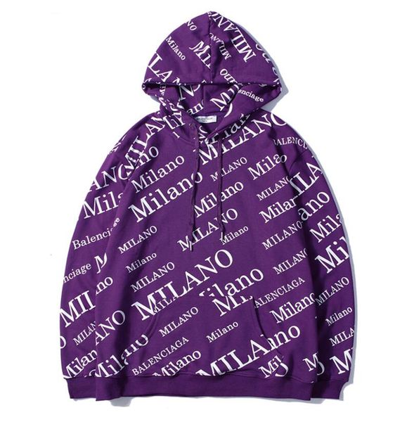 

men's sweater hoodies brand fashion street men 2019 luxury letter mens letters hooded long sleeved sweaters, Black