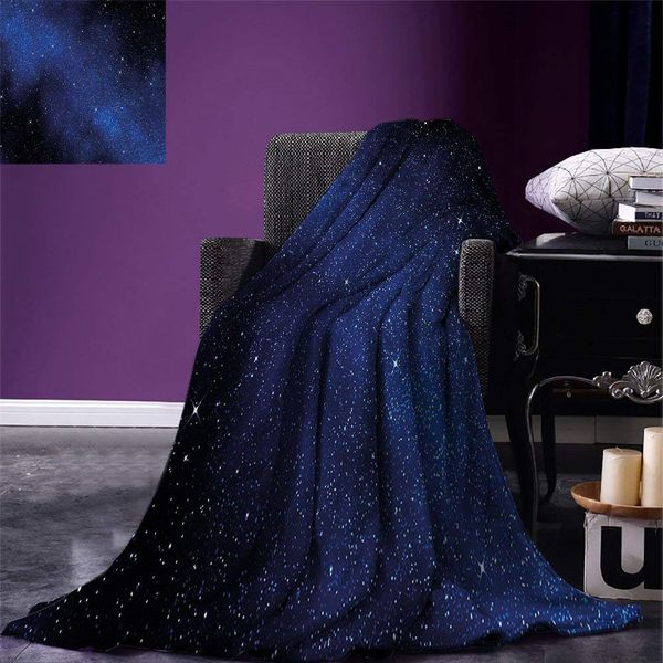 

night sky blanket nebula galaxy stars milky way in ombre colors outer space universe image warm microfiber blankets for beds