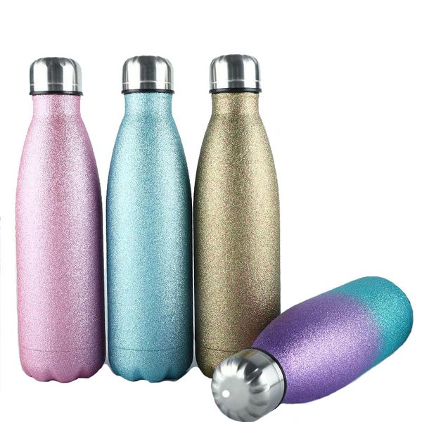 

новое прибытие модные нержавеющей стали изолированные бутылки воды 500мл cola bottle экологию открытый портативный бутылка воды двойными сте