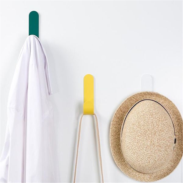 

self-adhesive hook household kitchen wall door hanger strong hooks for clothes towel simple home kitchen bathroom accessories