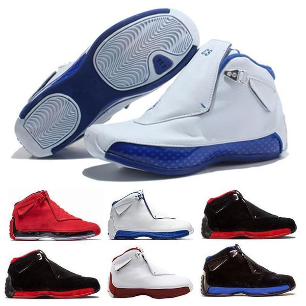 

new arrival 18 sport royal men basketball shoes toro gym red suede white blue black 18s mens sports shoes trainer sneaker us 8-13
