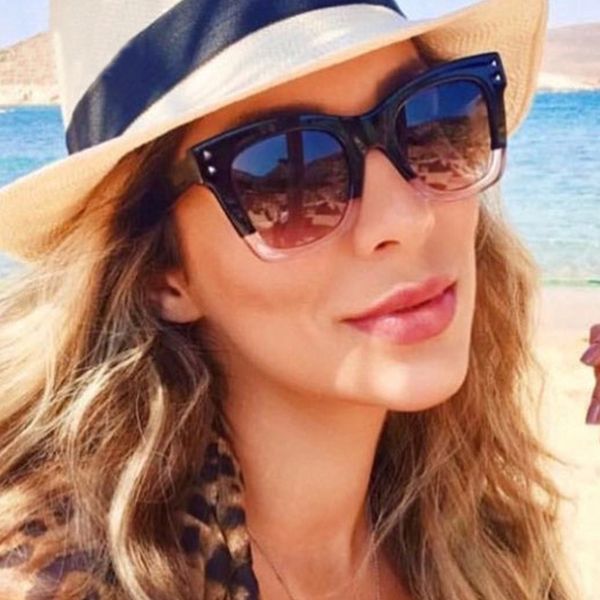 

rfolve vintage square sunglasses women brand travel anti-uv sun glasses leopard red black frame uv400 goggles ladies shades r100, White;black