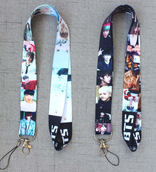 

Поп-звезды BTS BOY Lanyard Мобильный Телефон ID Card Брелок Держатель девушка подарки