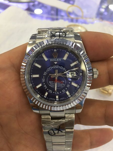 

Luxury ky dweller teel automatic 42 mm bezel blue watch 326934 m326934 0005 blue dial men men 039 brand watch watche