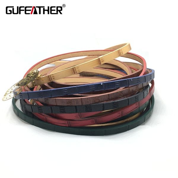 

gufeather p67 / 5mm / diy pu кожаный шнур серии bamboo / ювелирные аксессуары / ювелирные изделия / браслет corde / 100-120cm