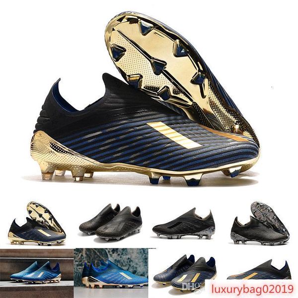 

2019 new mens copa 19 19.1 fg ag 19 x 19 slip-on champagne black blue soccer football shoes boots scarpe calcio cleats size 39-45