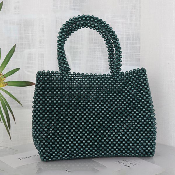 

2019 fashion casual dinner exposure beaded bag simple summer lady bag