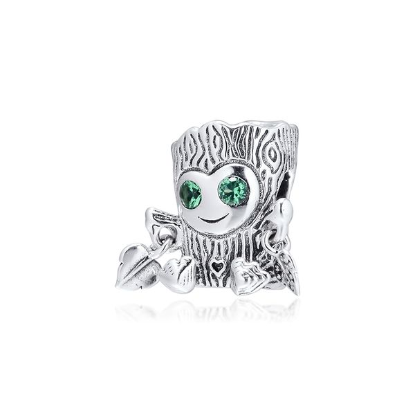 

2019 autumn sweet tree monster charm 925 sterling silver beads fit silver charms bracelets bangle necklace diy for women jewelry 798260nr, Bronze;silver